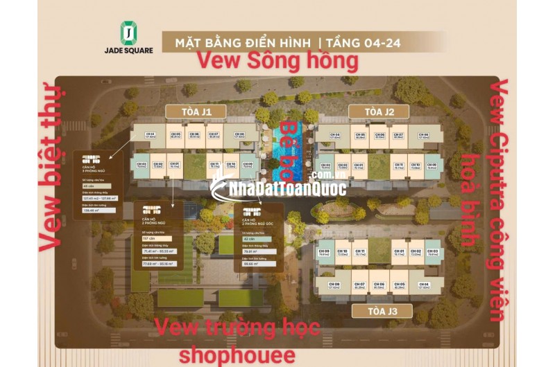 Chung cư Jade Square Giá cực tốt chỉ từ 90tr/m2 quá rẻ lợi nhuận thanh khoản nhanh, xem ngay